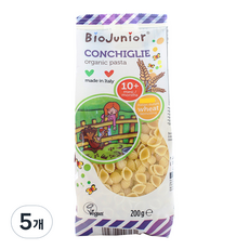 바이오주니어 유기농 콘킬리에 파스타, 200g, 5개