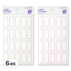 STUDIO EIGHT 防水基本標籤貼紙, 6套, 6入