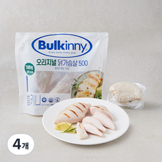 벌키니 오리지널 닭가슴살, 500g, 4개, 1개입