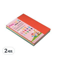 paperculture PLAYCOLOR 綜合色紙 180g B5 100入, 15色, 2組