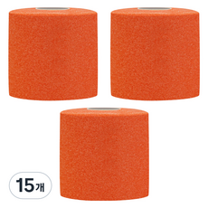크리다 언더랩 근본 스포츠테이프 7cm x 10m 오렌지, 15개, 1개입