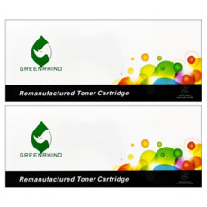 GREENRHINO 綠犀牛 環保碳粉匣, 黑色, 2個
