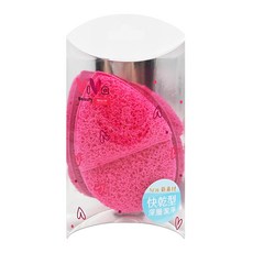 ViVa 深層卸妝洗顏綿 新素材蜂巢設計 快速乾燥 多角度清潔, 1個, 粉紅色