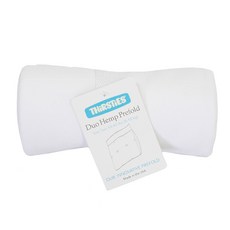 THiRSTiES 有機棉麻折式尿布 2號 8-18kg 42*42cm, 白色, 1條