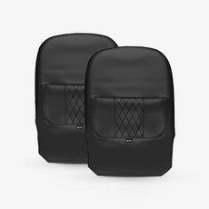 아임반 토레스 전용 차량용 시트백커버 킥매트 자동차 킥매트 시트커버 보호 2p, 1개, 모노블랙