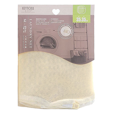 KEYTOSS 詰朵斯 柔 設計 立體丸型洗衣網 35cm 細網, 1個, 丸型 米黃色