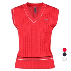 430Golf 女款 V 領絞花針織馬甲 LB4A506W
