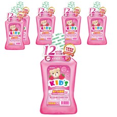 T.KI 白人 兒童漱口水 草莓, 550ml, 5瓶