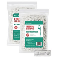 마켓플랜 더블라인 일회용 치실, 85mm, 510개입, 2개