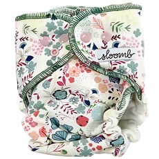 Sloomb 有機竹麻夜用布尿布 100%棉外層 70%竹纖維/30%麻內層, Bloom, 1件