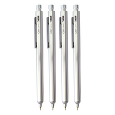 OHTO 按鍵式原子筆 GS01-S9-SV 0.7mm, 銀色, 4支