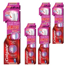 콜게이트 슬림소프트 울트라소프트헤드 칫솔, 2개입, 5개