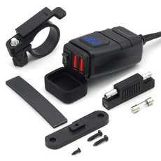 ACEPEED 摩托車雙孔高速USB充電器, 1套