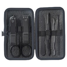 PP居家生活 不鏽鋼黑色經典指甲剪7件組, 混色, 1套