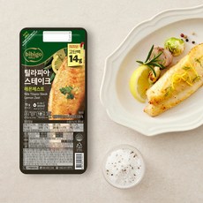 비비고 고단백 엑스트라 버진 올리브 오일로 구운 틸라피아 스테이크 레몬 제스트, 1개, 70g