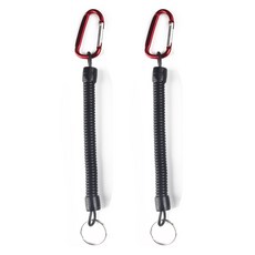 씨티컴퍼니 스프링줄 카라비너, 레드, 2개