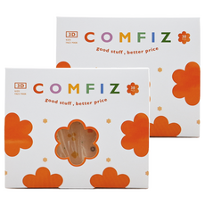 COMFIZ 康菲 兒童3D醫療口罩 3~7歲, 2盒, 花花草草 奶茶色, 30片