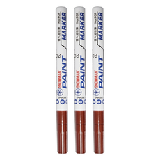 龍和 SNOWMAN 油漆筆 細, 棕色, 3支