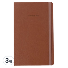 양지사 크리에이티브365 라인드 빈티지 수첩 192매 L, 탄, 3개, 3개