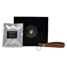 輕奢汽車精品車用香氛禮盒 吊掛版 4.8 x 1.3cm 20g, 幽蘭聽雪, 1盒