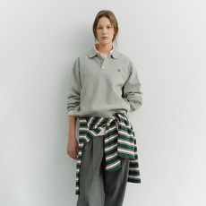 Dunst 女款 UNISEX LEATHER LOGO COLLARED T SHIRT UDTS6A110