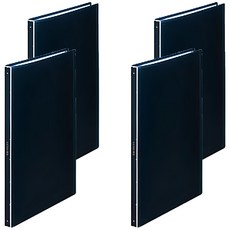 KING JIM HIKTAS A4資料夾 7281TW-NV 40頁, 海軍藍, 4個