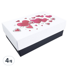 BUNTBOX 선물상자 S, 하트, 4개