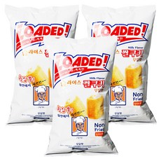 一口米餅乾 牛奶口味, 120g, 3包