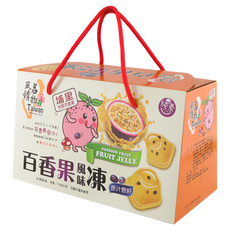 埔里百香果風味凍, 鮮採系列, 原汁原籽, 1kg, 1盒