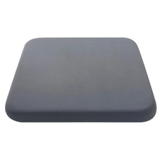 JOEKI 方形記憶棉坐墊 冰絲/水晶絨坐墊套, 灰色冰絲, 40 x 40 x 4cm