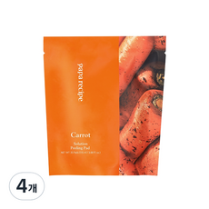 papa recipe 胡蘿蔔去角質棉片補充包, 35片, 4包