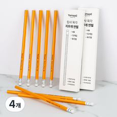 Tamsaa 六角橡皮擦鉛筆 HB 12入, 黃色, 4個