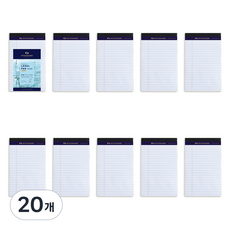 標準迷你黃色便條紙, 白色, 20個