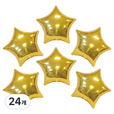Party Tool 35cm星星鋁箔氣球, 金色, 24個