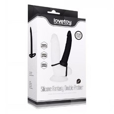 lovetoy 後庭那點事 男性穿戴 雙飛後庭陽具棒 15 x 3cm, 黑色, 1個