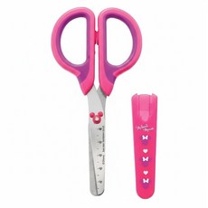 sun-star HappyStu:D 米妮快樂學童文具 安全剪刀, 粉色, 1支