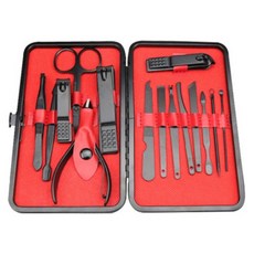 Pipi Home Living 不鏽鋼指甲刀工具15件組, 混合顏色, 1套