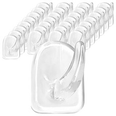 THELIVING 超強力一體式掛鉤, 40個, 透明