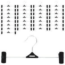 가쯔 검정집게 바지걸이, 블랙, 80개