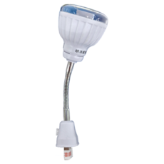 明沛 插頭彎管款 2W人體感應燈泡 360度旋轉軟管, 1個