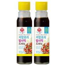 오뚜기 LIGHT&JOY 저칼로리 발사믹 드레싱, 210g, 2개