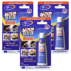 Vtech 실리콘 접착제, 3개