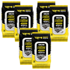 GIBONE 大尺寸油污頑固污漬專用清潔濕紙巾 30入, 6個