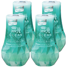 小林製藥 廁所消臭元空氣芳香劑 CLEAN 清新香味 400毫升, 400ml, 4瓶, 清新香氛