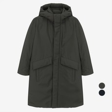 MIND BRIDGE 男款Do Good長版寬鬆連帽羽絨夾克 MYDJ8103