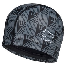 renoma 斜紋格紋PU泳帽 RO-RC2E013-BK