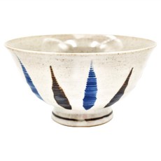 Saikai 西海陶器 二色刷毛十草 飯碗 56254 直徑12.5 x 6.5cm, 青, 1個