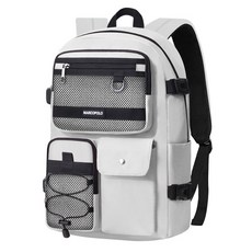 MARCO POLO 多口袋素色雙肩包 MP3247, 象牙