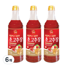 진미 새콤하고 달콤한 초고추장, 1kg, 6개
