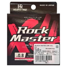 HEARTY RISE 哈帝來斯 ROCK MASTER 根魚大師 X4 PE線, 粉紅色, 1個